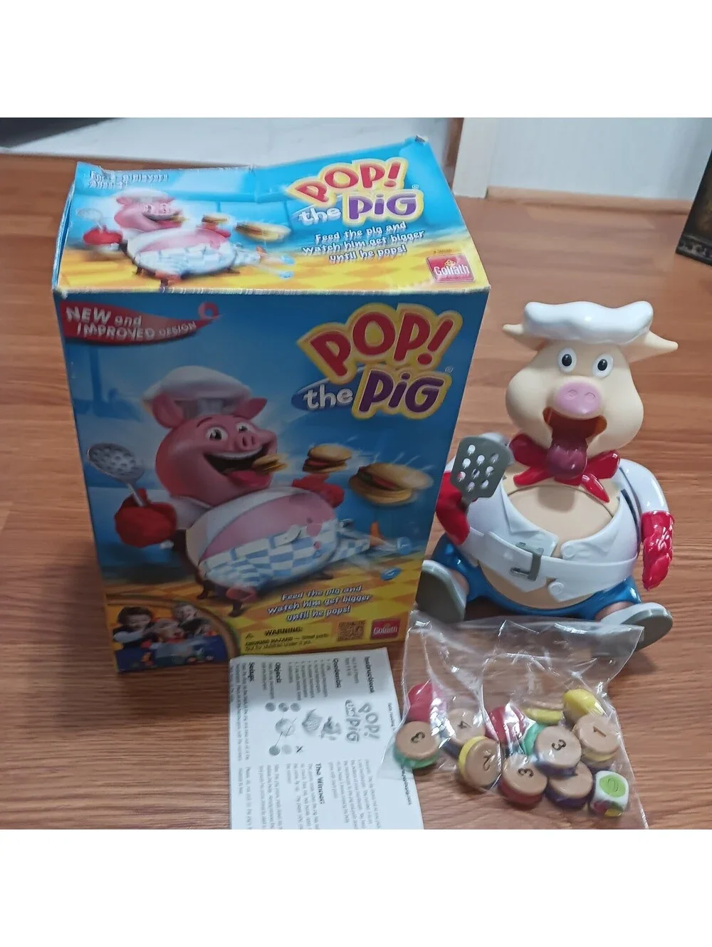 Pop! The  Pig Toy Game  and Accessories Feed the Pig Watch  him get  Bigger
